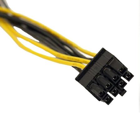 Dual Molex Lp4 4-stifts till 8-stifts PCI-E Express-omvandlare Adapter Strömkabel