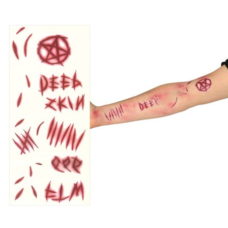 Halloween Sår Tatoveringer