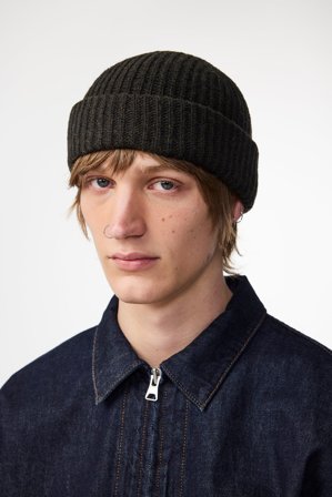 NN.07 Sailor 6650 Mütze Herren Grün Wollmix