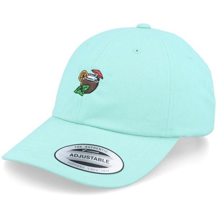 Iconic - Grønn unconstructed Caps - Summer Pina Coco Nut Drink Diamond Blue Dad Cap @ Hatstore