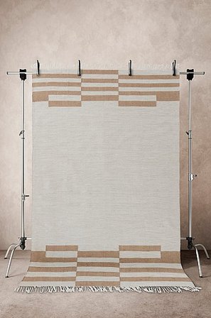 Jotex - Juten Vloerkleed 200x300 Cm Natuurlijk Wit / Roest Natuurlijk wit / roest - MAJJAT - Koop Juten vloerkleden bij Jotex