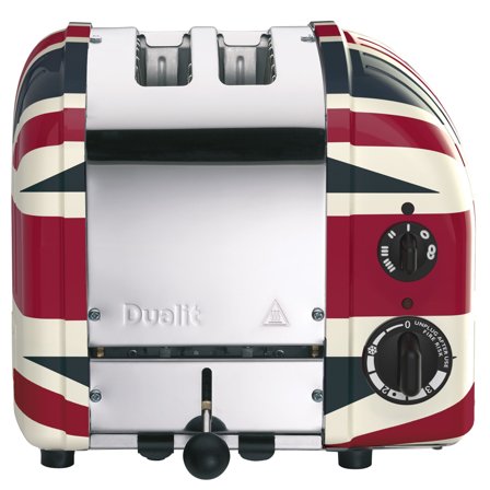 Dualit Classic Union Jack brødrister 2 skiver - Kjøp kjøkkenmaskin hos Bakeren og Kokken