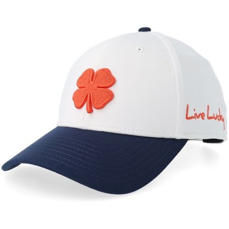 Black Clover - Vit adjustable Keps - Premium Clover 173 Hat White/Navy Adjustable @ Hatstore