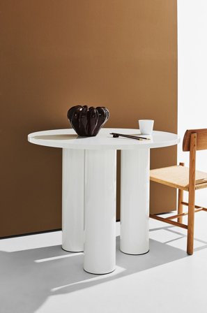 Pastill - Colette spisebord Ø 90 cm - Hvit - Spisebord - Fra Homeroom