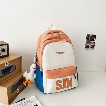 Naisten uusi suurikapasiteettinen reppu, muodikkaat koululaukut yläasteen oppilaille, 45x32x14cm