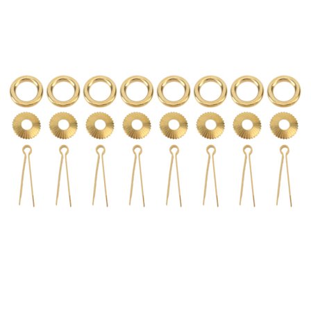 8 Sæt 2 cm Antik Messing Skuffe Ring Træk Vintage Møbelbeslag