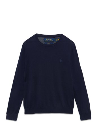 Slim Fit Washable Wool Crewneck Sweater Navy Polo Ralph Lauren