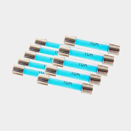 Glass Fuses Oceanflex, 30 mm x Ø6.3 mm, suitable for 12 V systems, 15 A, 10-pack