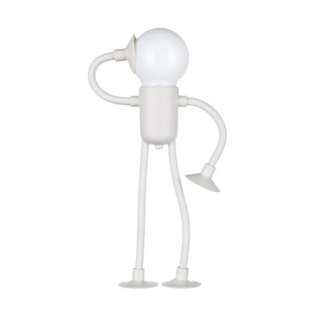 LED Sengelampe med Udskiftelig Form Sjovt Natlys med Sugekop Blødt Lys DIY Form Sødt Lys