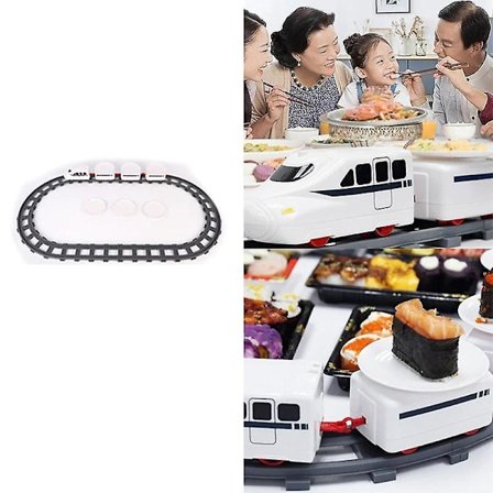 Sushi Train Rotary Sushi Toy Track Conveyor Belt Rotating Table K