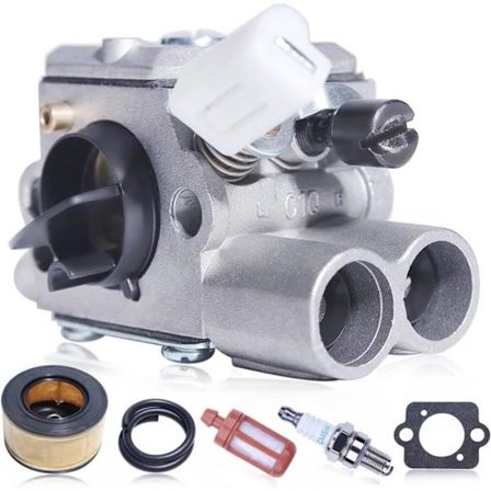 Kaasuttimen kaasuttimen ilmansuodattimen huoltosarja, joka on yhteensopiva STIHL MS251 MS251C MS241 MS241C MS231 MS231C traktorin osien kanssa