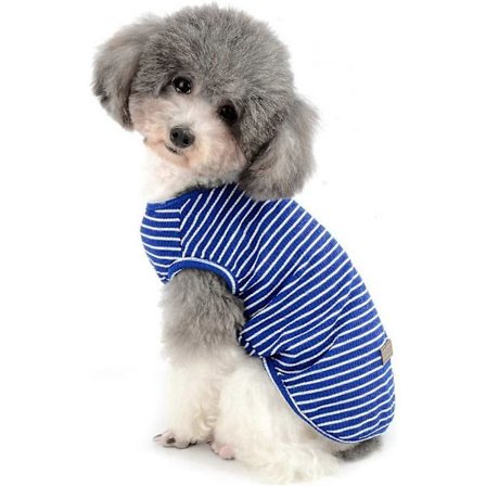 Hundetrøje til Små Hunde Katte Kæledyr Stribet T-shirt Sommer Kølig Vest Hvalp Basic Tank Top Blød Åndbar Chihuahua Tøj