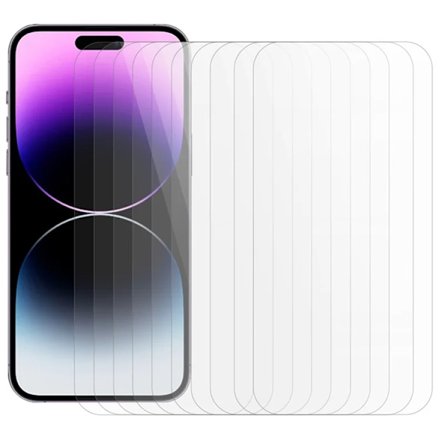 [10-Pack Bulk] iPhone 16e/14/13 Pro/13 Härdat Glas Skärmskydd