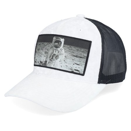 Calza Pennello - Bianco trucker Cappellino - Astronaut Velvet White/Black A-frame Trucker @ Hatstore