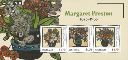 Australien - Margaret P. Blomster - Postfrisk miniark