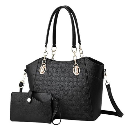 Ny PU-skinnveske med stor kapasitet, tote bag og kjedeskulderveske for kvinner