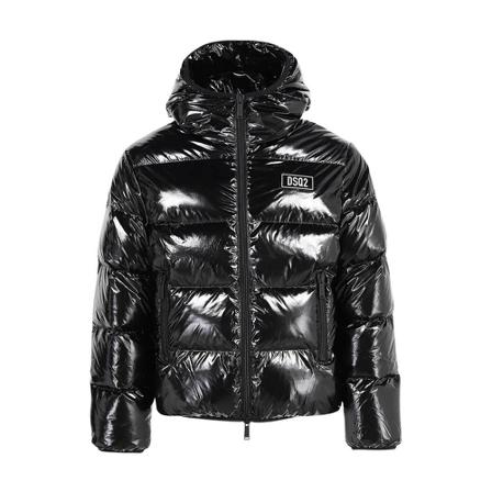 Dsquared2, Down Jackets Zwart, Heren, Maat:L