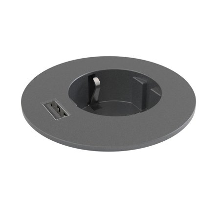 Kondator Powerdot Midi PM61 Bordsuttag Schuko + USB/A Svart, Strömbrytare & vägguttag
