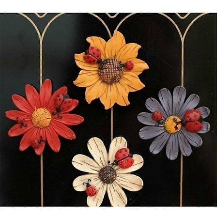 Kawaii Resin Kjøleskapsmagneter Sjarmerende Krysantemum Solsikke Biller Post-it Hjemmedekorasjon