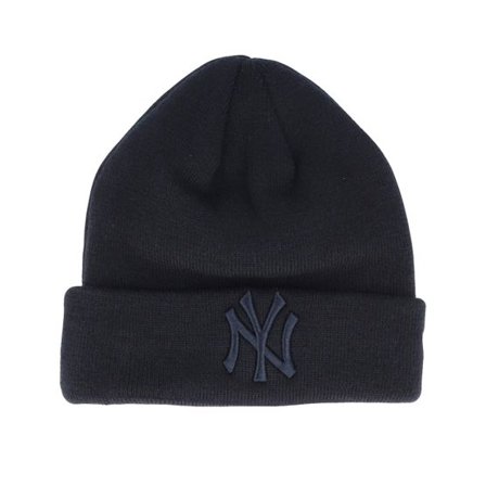 New Era - MLB Svart cuff Beanie - New York Yankees Essential Knit Black/Black Cuff @ Hatstore