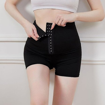 Kvinnor High Waist Body Shapewear Trosor Midja Cincher Slimming Underkläder High Waist Shorts Fajas Trosor Shapers Sport Fitness,3 Points Grå