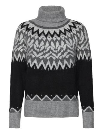 Fqmerla-Pullover Tops Knitwear Turtleneck Grey FREE/QUENT