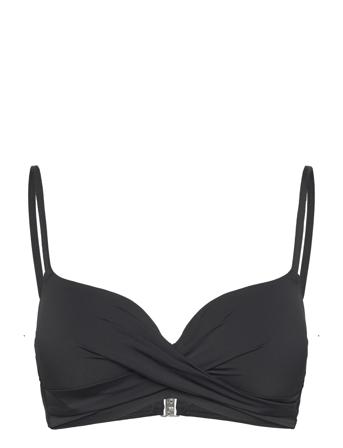 Swim Bra Liljatshirt Twist Swimwear Bikinis Bikini Tops Push-up Bikinitops Black Lindex