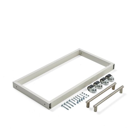 Rollen-Set für Bibliotheksregal STORY, Basiseinheit, doppelseitig