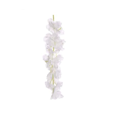 Konstgjord blomma Wisteria vinstockar VIT white