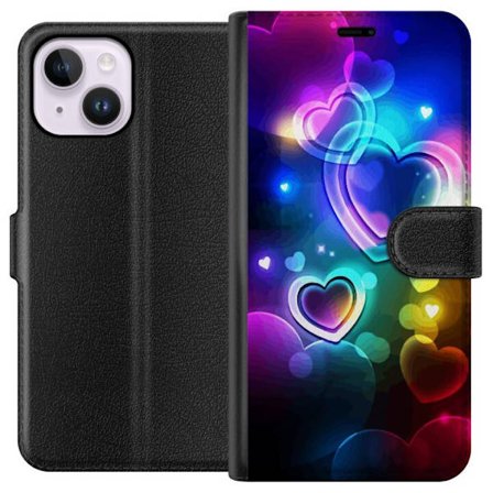 Kompatibelt Lommeboketui til Apple Apple iPhone 15 Plus NeonKjærlighet