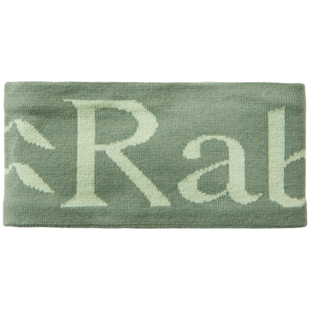 Rab Knitted Logo Headband Dark Fig Green/Fig Green