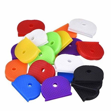 Nøkkelmerker for enkel nøkkelsortering, nøkkelidentifikatorer nøkkelhette med elastisk PVC-konstruksjon, nøkkelorganisator for hjemmesikkerhet og 