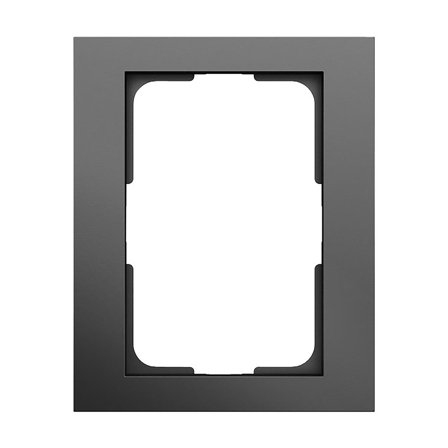 Elko Plus Kombinationsram 2-vägs, 1-fack Svart, Strömbrytare & vägguttag