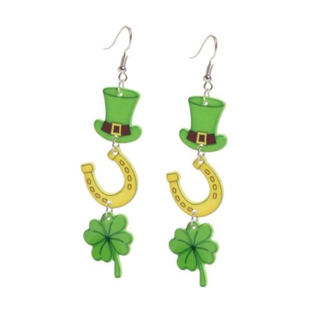 ST Patrick Øreringe Kvinder Dingle Øreringe til Valentinsdag Fest Fødselsdag Style A[HK]