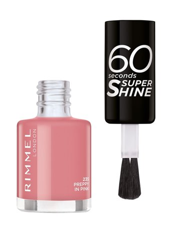 Rimmel 60 Seconds Nail Polish 235 Preppy In Pink - Pink - 8 ML