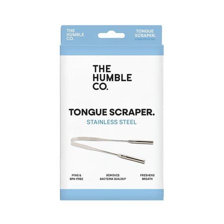 The Humble Co. Tongue scraper, stainless steel Stainless Steel 1 Stk., Medicin & Pleje, Mund & Tandpleje, Tandblegning