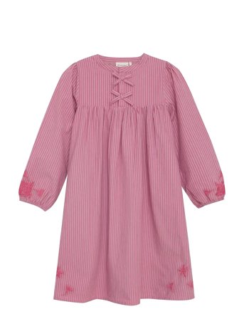 Dress Ls Y/D W. Lining Pink Minymo