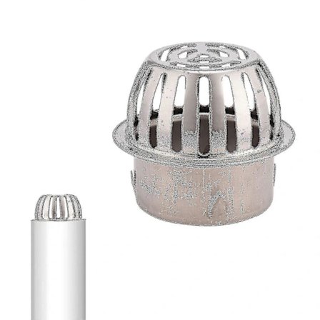 Rustfrit Stål Nedløbsrørsrende Beskyttelse Bladfanger Til Tagrør 90mm[co]