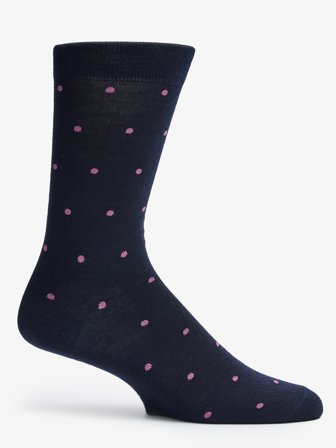 John Henric Men's Blaue & Rosa Socken Utica Size 43-46