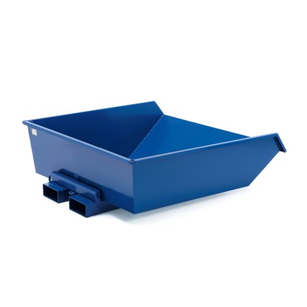 Kippcontainer HEAP, niedrig, 900 Liter, blau