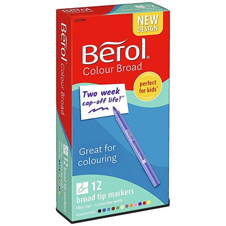 Berol Colour Broad Tip 12-pack (3 jaar+)