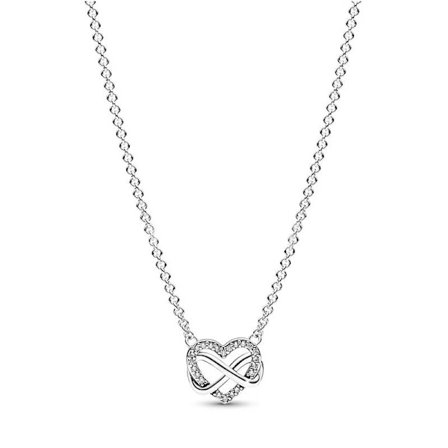 Pandora kaulakoru, 50 cm, sterlinghopea, zirkoni