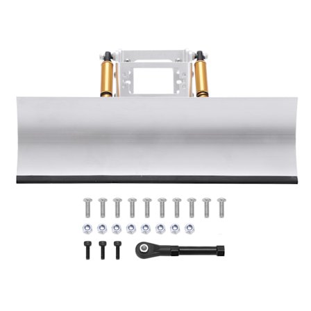 RC aluminium snøplog Bærbar lett 1/10 RC Crawler Metall Snøskuffe for SCX10 TRX4