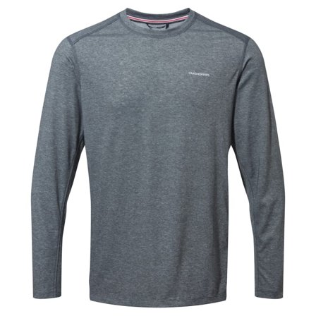 Craghoppers Men ́s Nosilife Talen Longsleeve T-shirt Men long-sleeved sweaters Black M