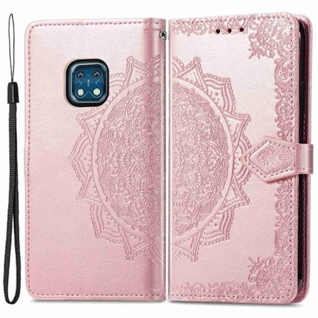 Mandala läder Nokia XR20 fodral - Rosa