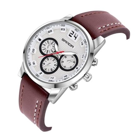 Quartz Ur / Armbåndsur - Brun/Sølv Sølv