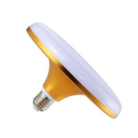 LED-lamppu E27 E27 UFO 20W suuritehoinen litteä lamppu Sopii tehtaaseen, autotalliin, (koko: lämmin valkoinen) 12*9cm (LGL)