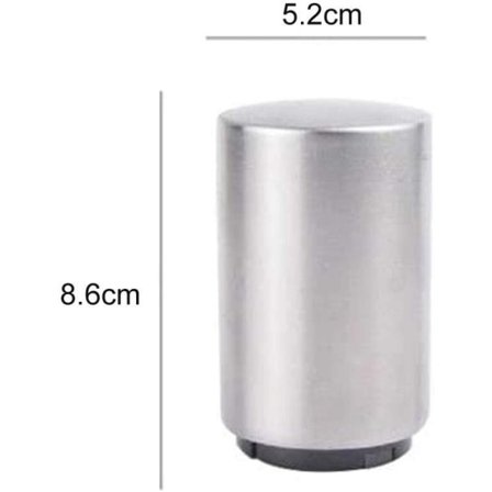 IC Automatisk Magnetisk Flasköppnare i Rostfritt Stål, Tryckknapp Flasköppnare för Vin, Öl, Soda, Kökstillbehör