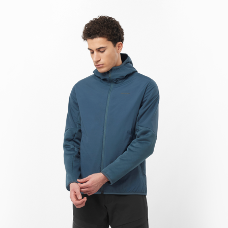 Salomon - veste pour homme Outline Hybrid Warm Hd M - Midnight Navy - S