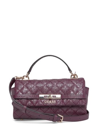 Idra Top Handle Flap Purple GUESS